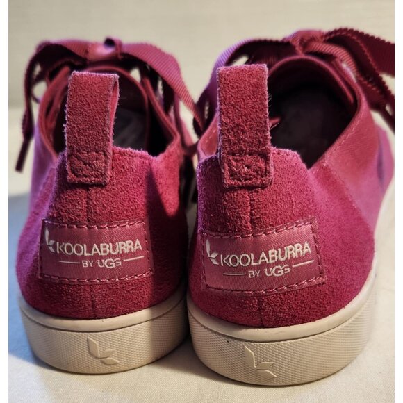 Koolaburra By UGG Red Casual Sneakers Size 4 W/ Ribbon Laces Womens Comfortable - Picture 3 of 4